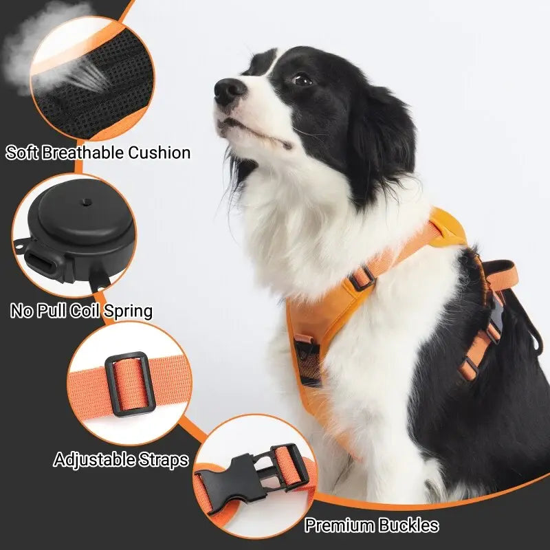 DogWaggo™ Anti-Pull Adjustable Harness with Leash